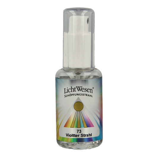 Lichtwesen Scheppingsstraal tinctuur violet 73 in 30ml bottle, used for spiritual healing and energy balancing.