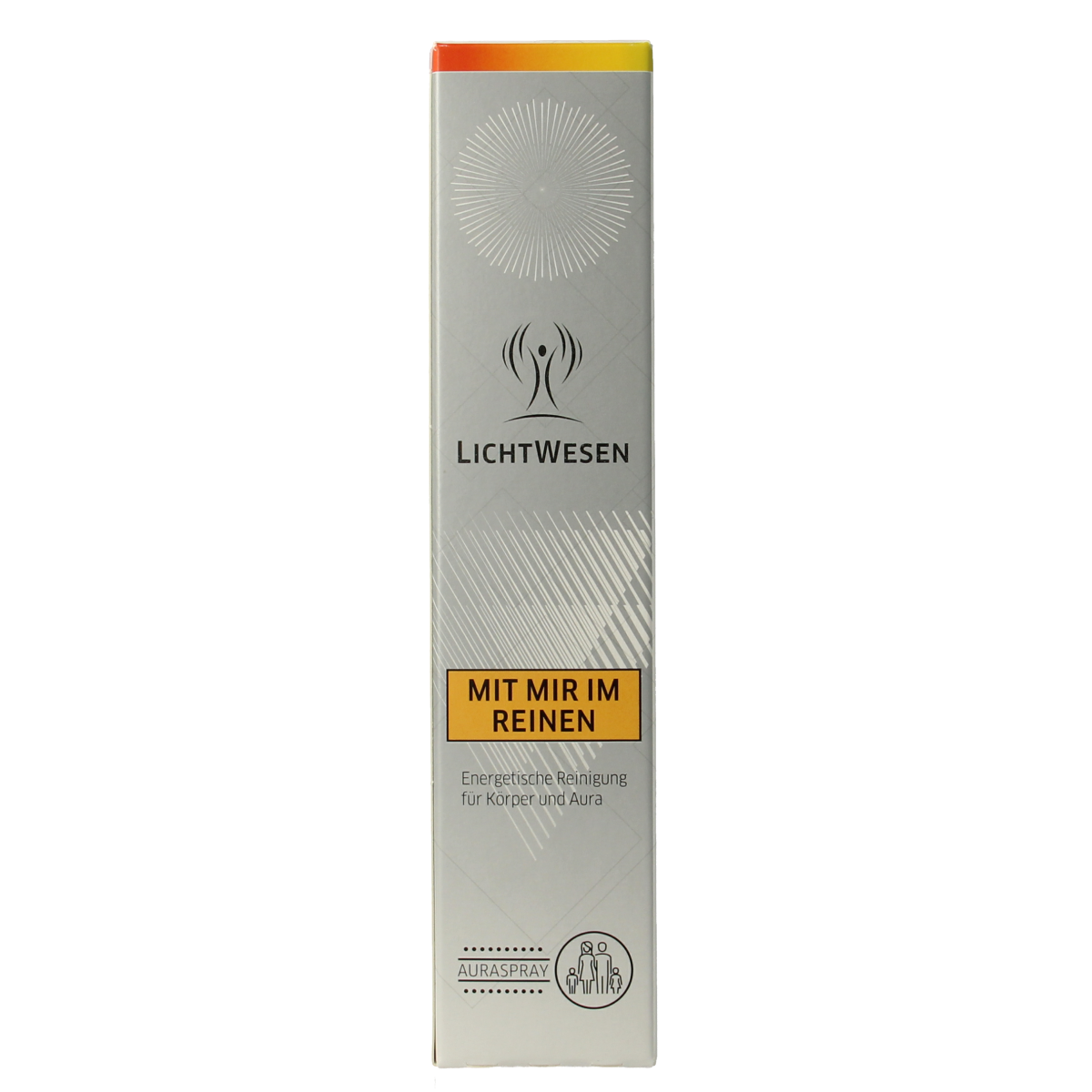 Lichtwesen energetische reinigingsspray met mij in het reine, 150 ml, spiritueel product voor energiereiniging en balans