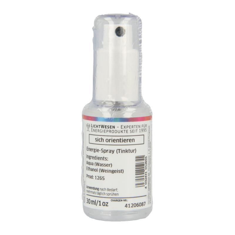 Lichtwesen Hoe gaat het verder energiespray 30ml, spiritualiteit product with a spray bottle and spiritual design elements.
