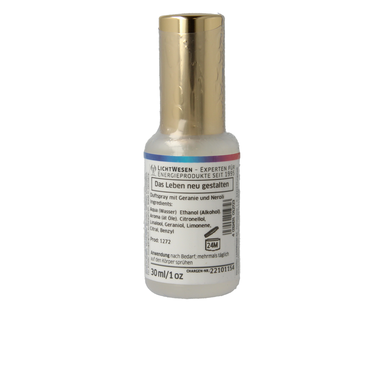 Lichtwesen Mezelf Herontdekken energiespray in 30ml bottle, spiritual healing product with a serene design.