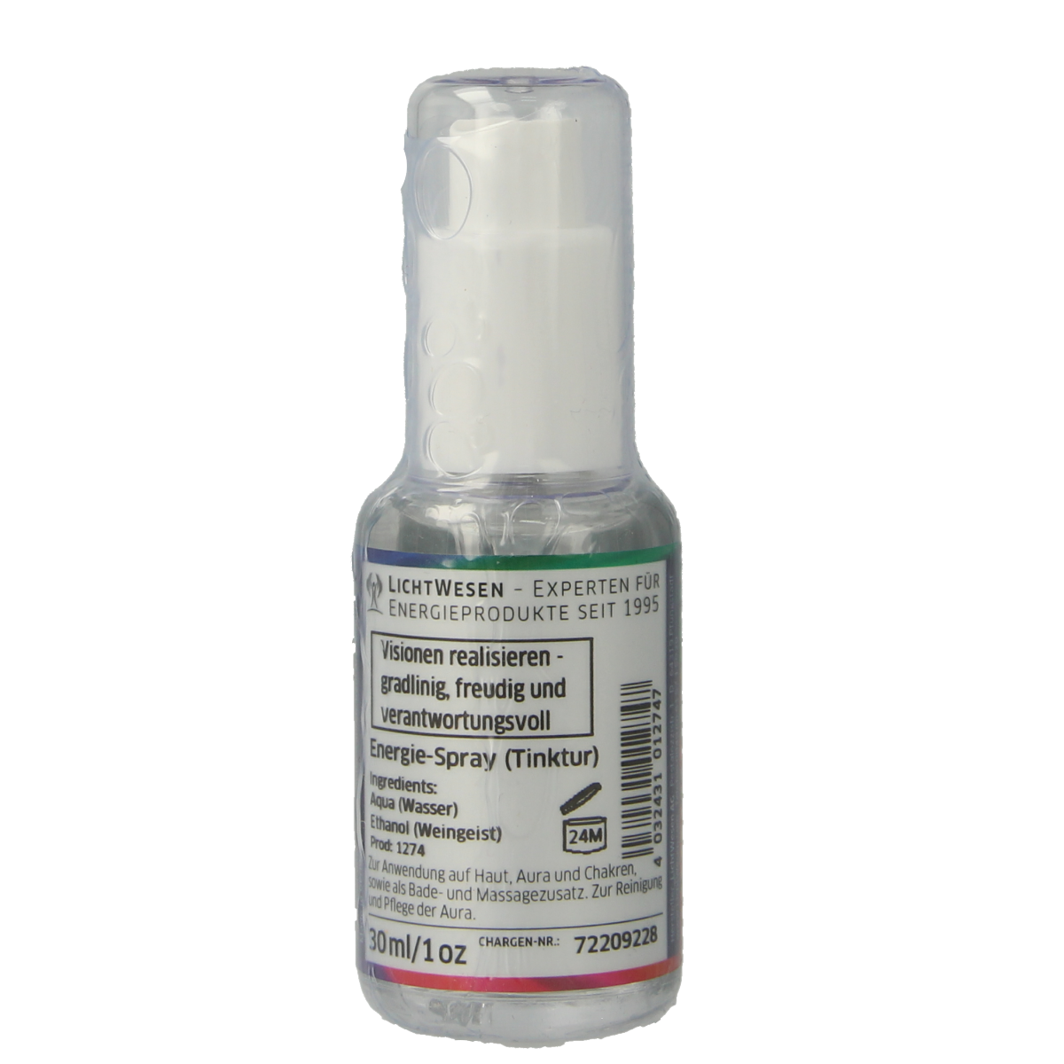 Lichtwesen Jaarmix 2023 tinctuur in 30ml bottle, spiritualiteit product with colorful label and dropper cap, natural healing essence