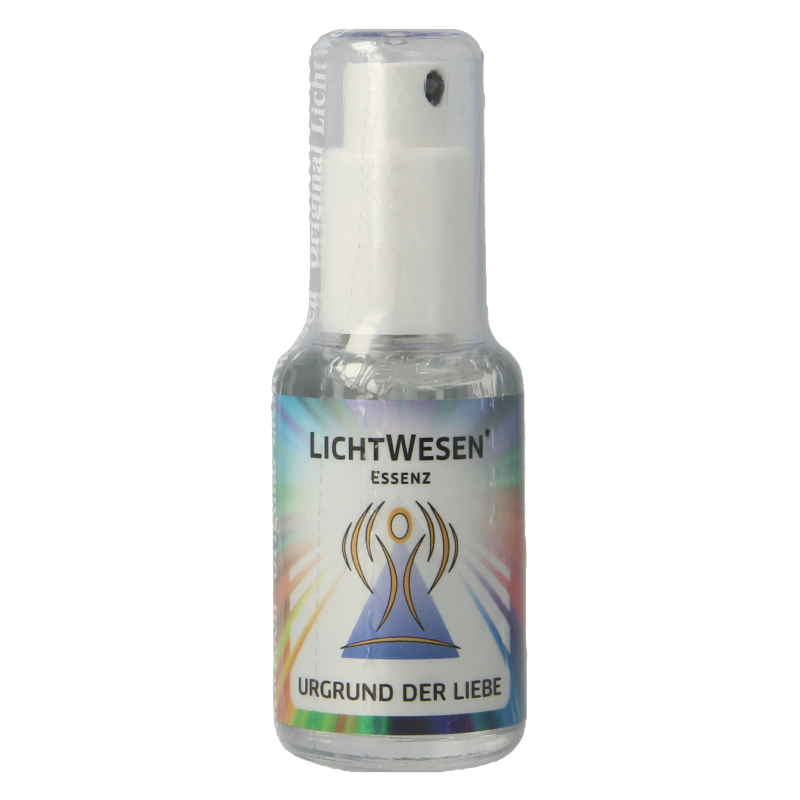 Lichtwesen Oorsprong van de liefde tinctuur in 30ml bottle, spiritual product with a spiritual symbolism design.