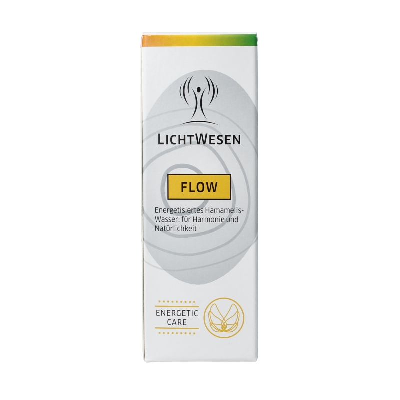 Lichtwesen Flow gezichtstonic spray in 100ml bottle, natural facial skincare product with a clear spray nozzle.