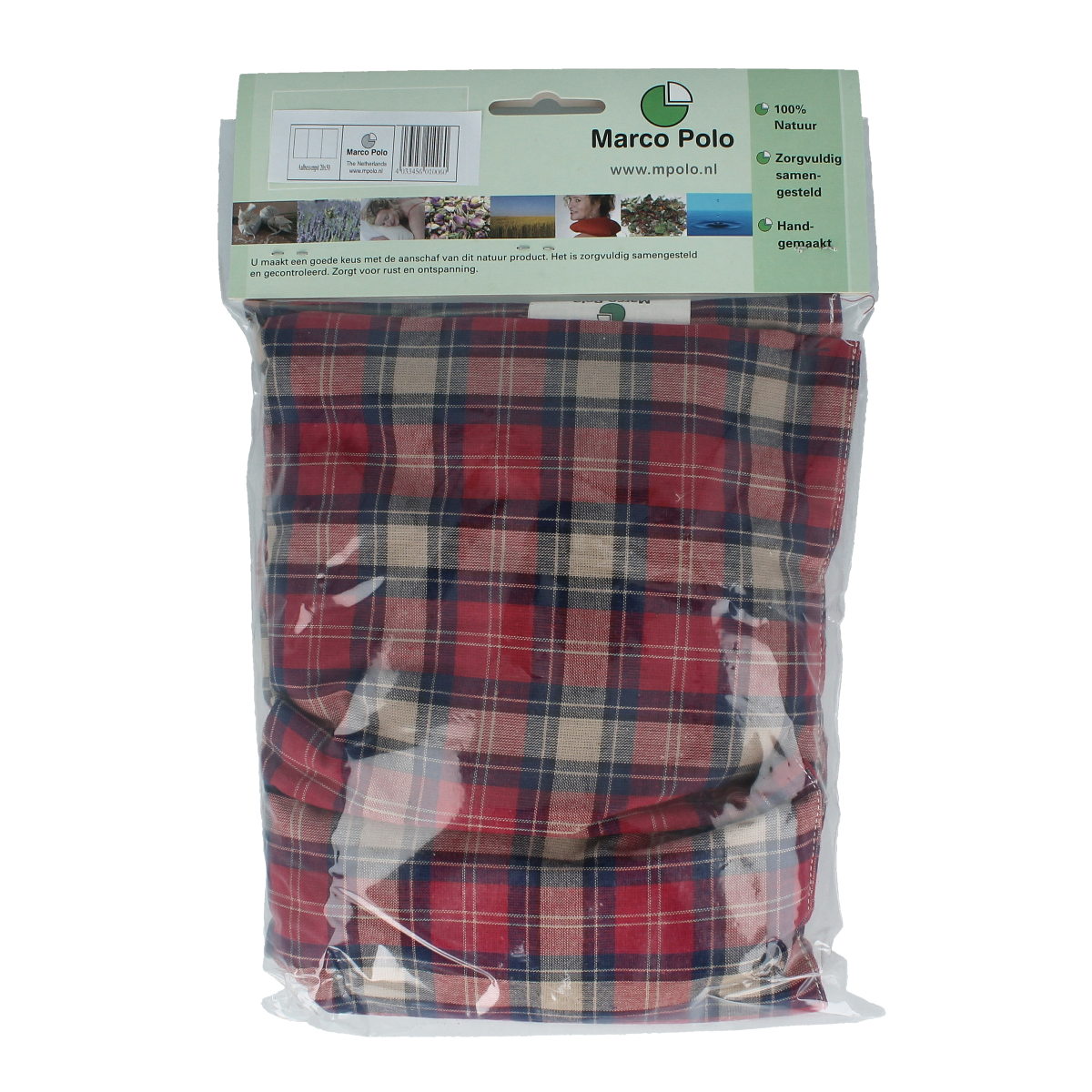 Marco Polo Aalbessenpitkussen, 20x50cm, soft fabric cushion for comfort and support, designed by Marco Polo.