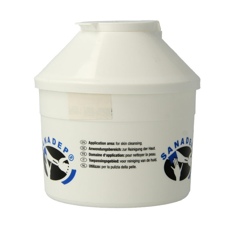 Microtek Sanadep 0.5% disinfectant swabs, 150 pieces, packaged in a sealed container for cleaning and sanitizing purposes.