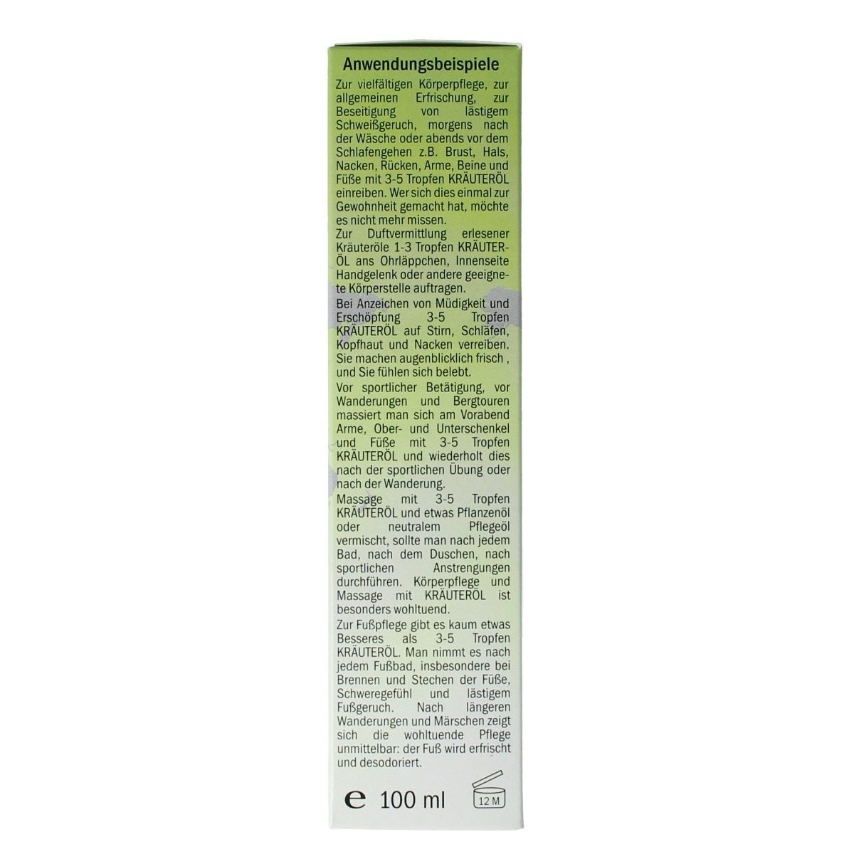 Natures House 110 Kruidenolie body care oil in a 100ml bottle, natural herbal skincare product with herbal ingredients.