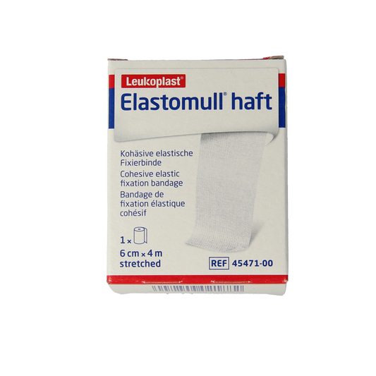Elastomull Fixatiewindsel haft 4m x 6cm 1.00 Stuks