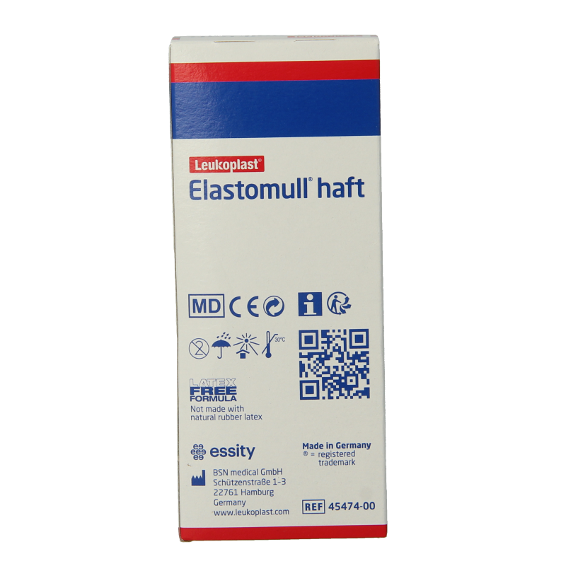 Elastomull Fixatiewindsel haft 4m x 12cm, elastic bandage from Elastomull, for wound support and compression.