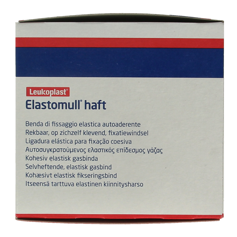 Elastomull Fixatiewindsel, 20m x 8cm, elastic bandage from Elastomull, shown in a rolled-out view.