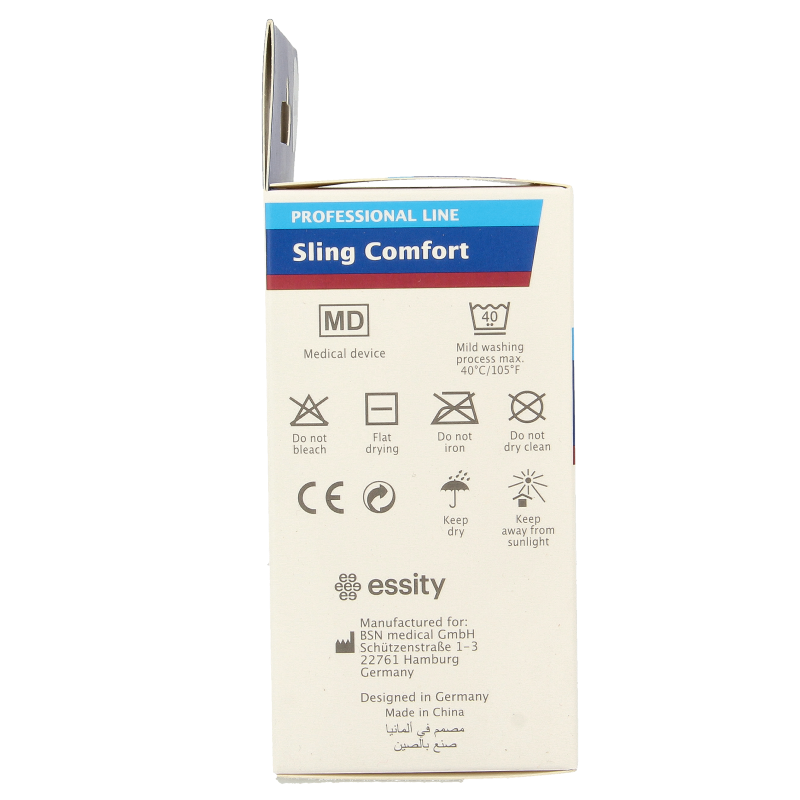 Actimove sling bandage, 5.5cm x 1.7m, for support and compression, displayed rolled out on a white background.