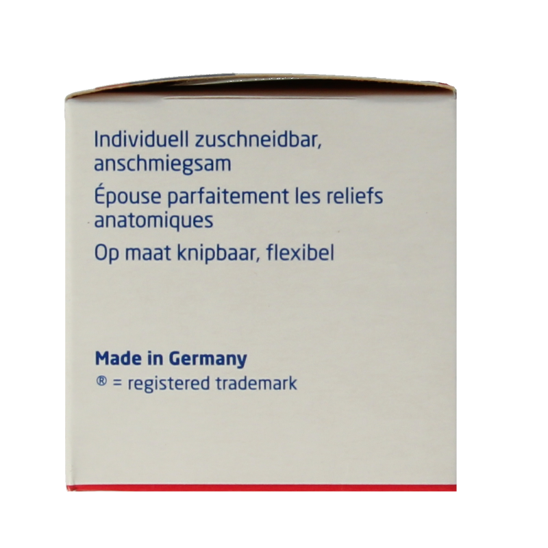 Fixomull transparent adhesive bandage 2m x 10cm, suitable for quick wound dressing, shown on clean skin.