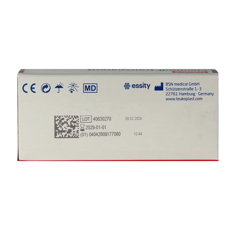 Fixomull transparent adhesive bandage measuring 2m x 10cm, ideal for quick wound dressing and secure fixation.