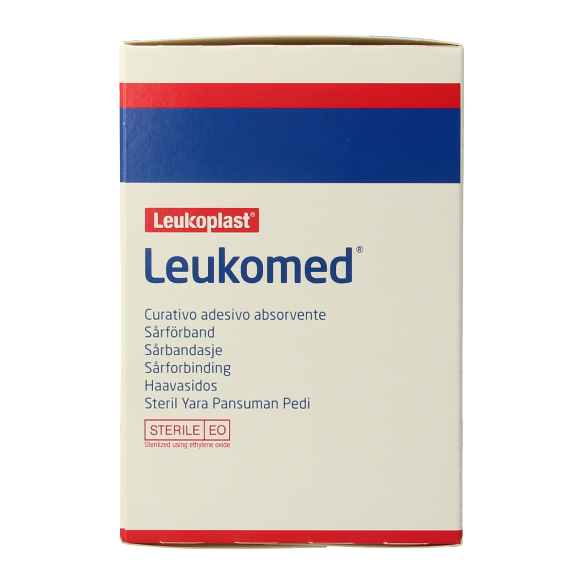 Sterile Leukomed wound dressing 7.2 x 5cm, pack of 50, used for wound protection and healing.