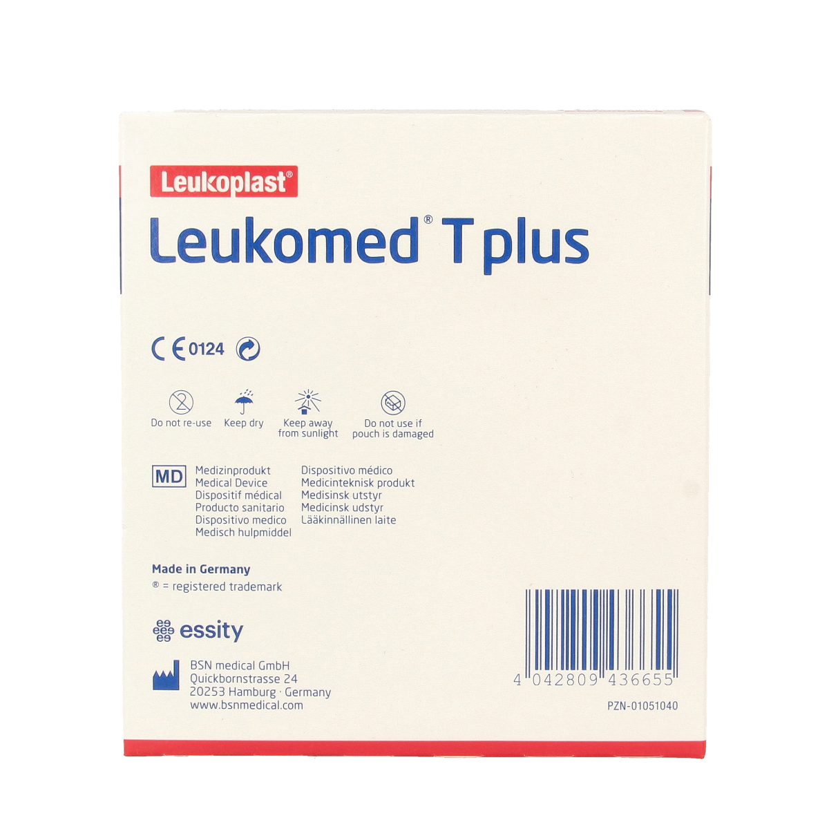 Leukomed Transparant wondverband T plus, 7.2 x 5cm, pack of 50, flexible transparent adhesive bandages for wound protection