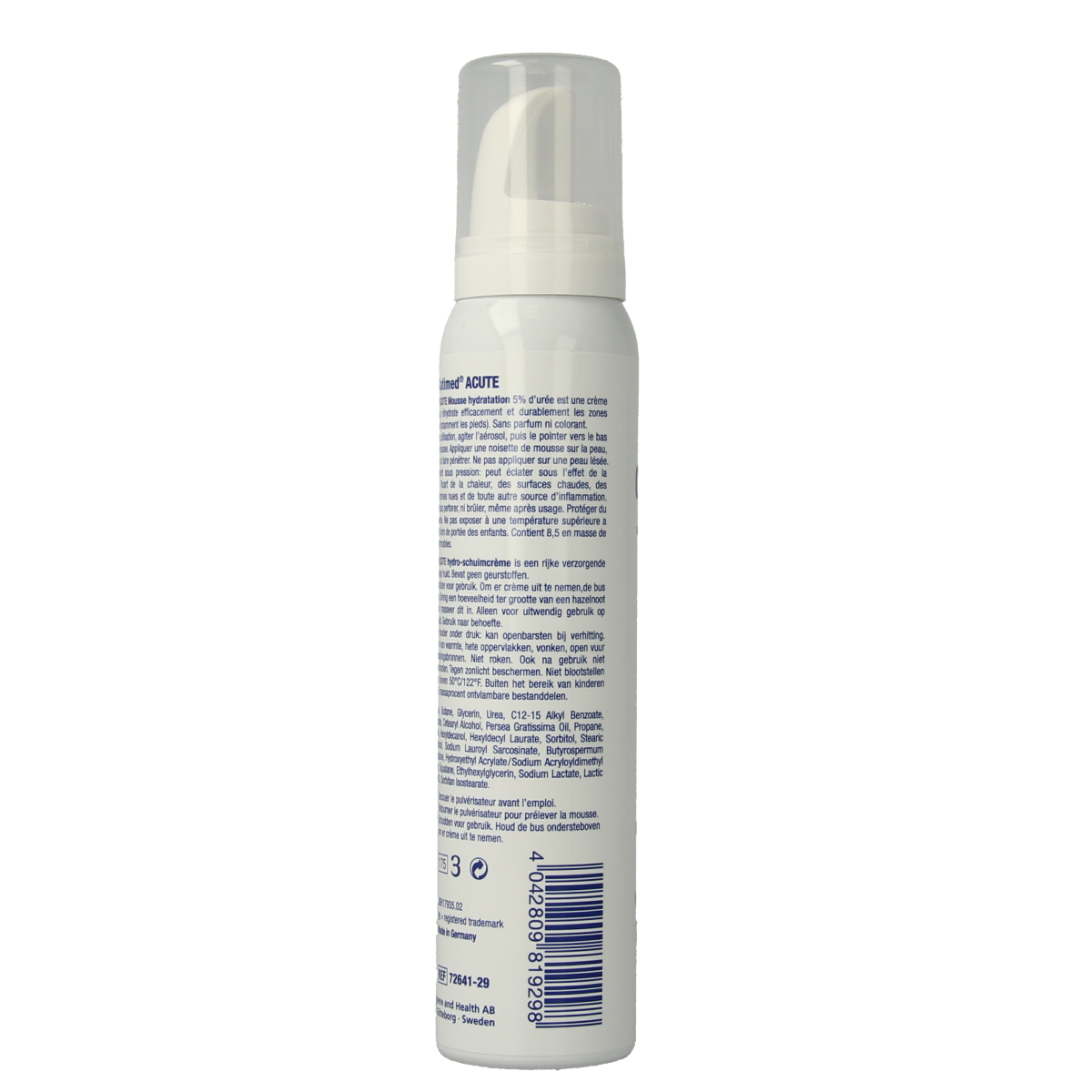 Cutimed Acute 5% body care product, 125ml bottle, skincare treatment for sensitive skin, displayed in the image.