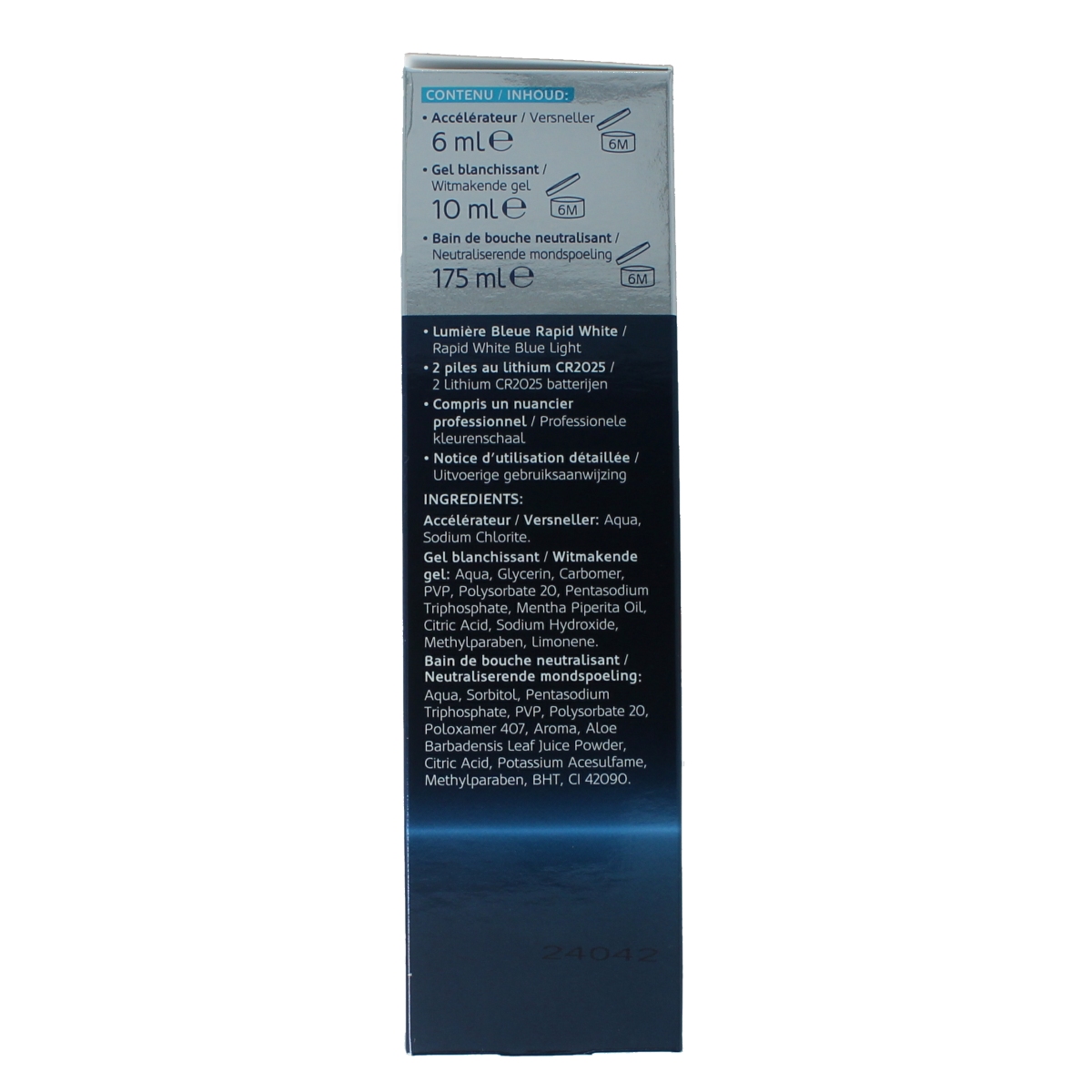 Rapid White Blue light system for dental hygiene and brushing control, single unit with blue LED light for oral care.