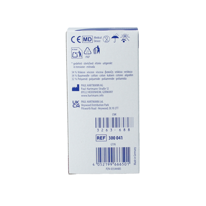 Hartmann Peha-haft elastic bandage 4m x 10cm, wound dressing used for compression and support.