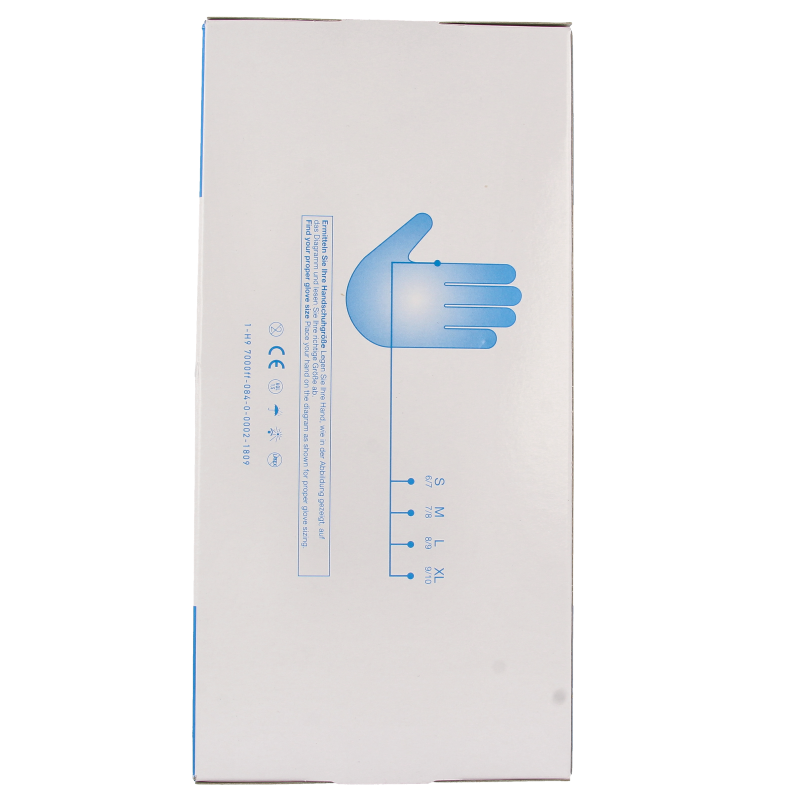 Softhand Nitril XL research gloves, pack of 100, flexible and durable blue nitrile gloves for medical or lab use.
