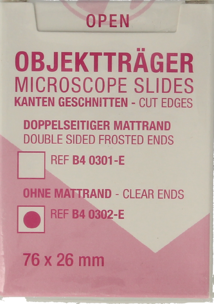 Clear Mainit Objectglaasje 76x26 mm, set of 50, useful tool for various applications, shown in the image.