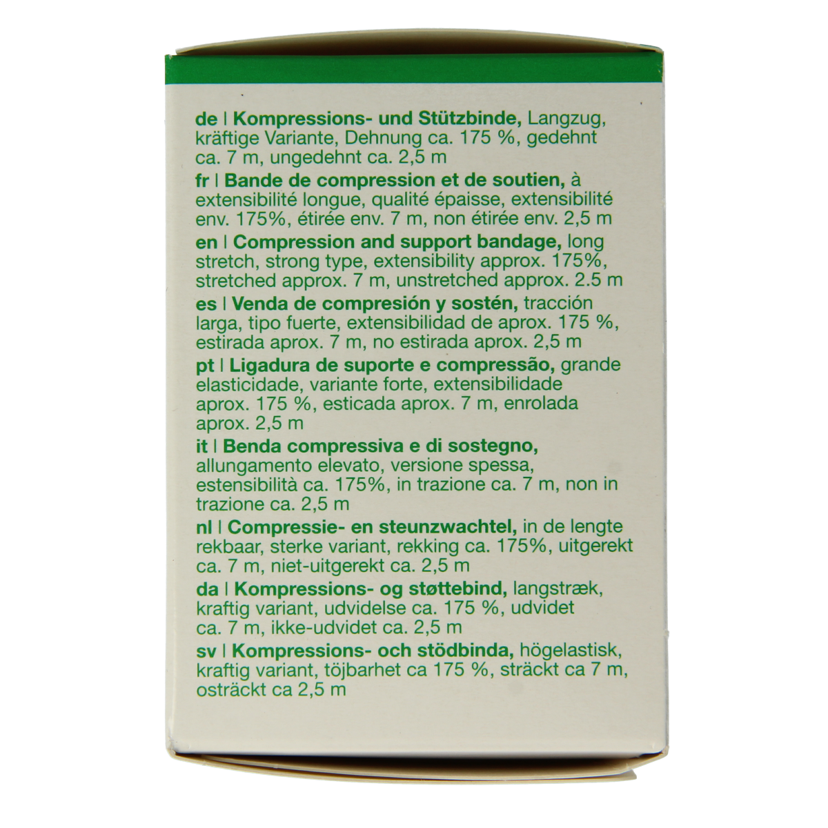 Dauerbinde K elastic bandage, 7m x 8cm, in a single pack, used for quick and secure compression and wound support.