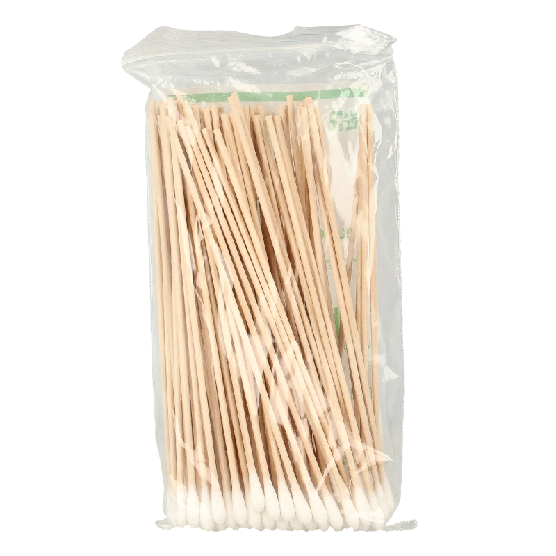 Lohmann&Rauscher oorverzorging Wattenstokje met kleine tip, hout, 15cm, 100 stuks voor oorverzorging en hygiëne