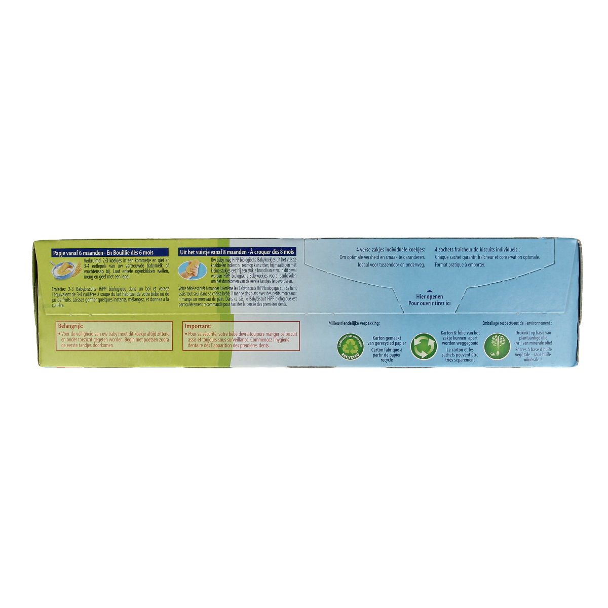 Hipp bio baby cookies in 180g package, featuring small, round organic biscuits suitable for infants.