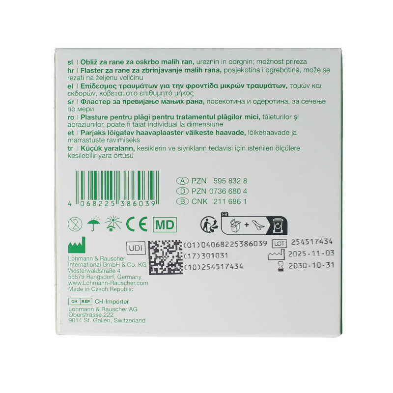 Curaplast Sensitive wound plaster roll 6cm x 5m, gentle adhesive tape for sensitive skin, shown in image.