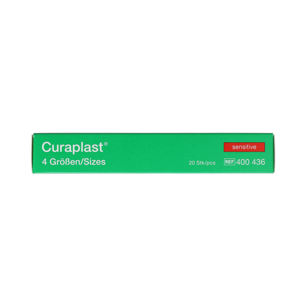 Curaplast Sensitive wound plasters and tape pack with 20 strips, gentle adhesive for sensitive skin, medical first aid supplies