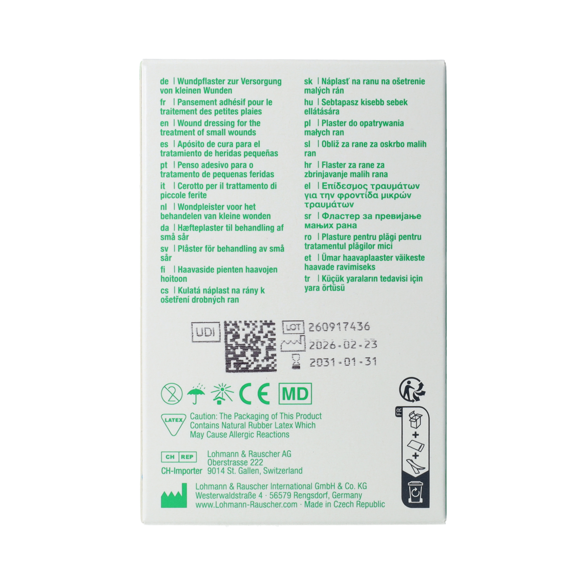Curaplast Sensitive wound plasters in a mix of 20, soft adhesive bandages for gentle skin protection and healing.