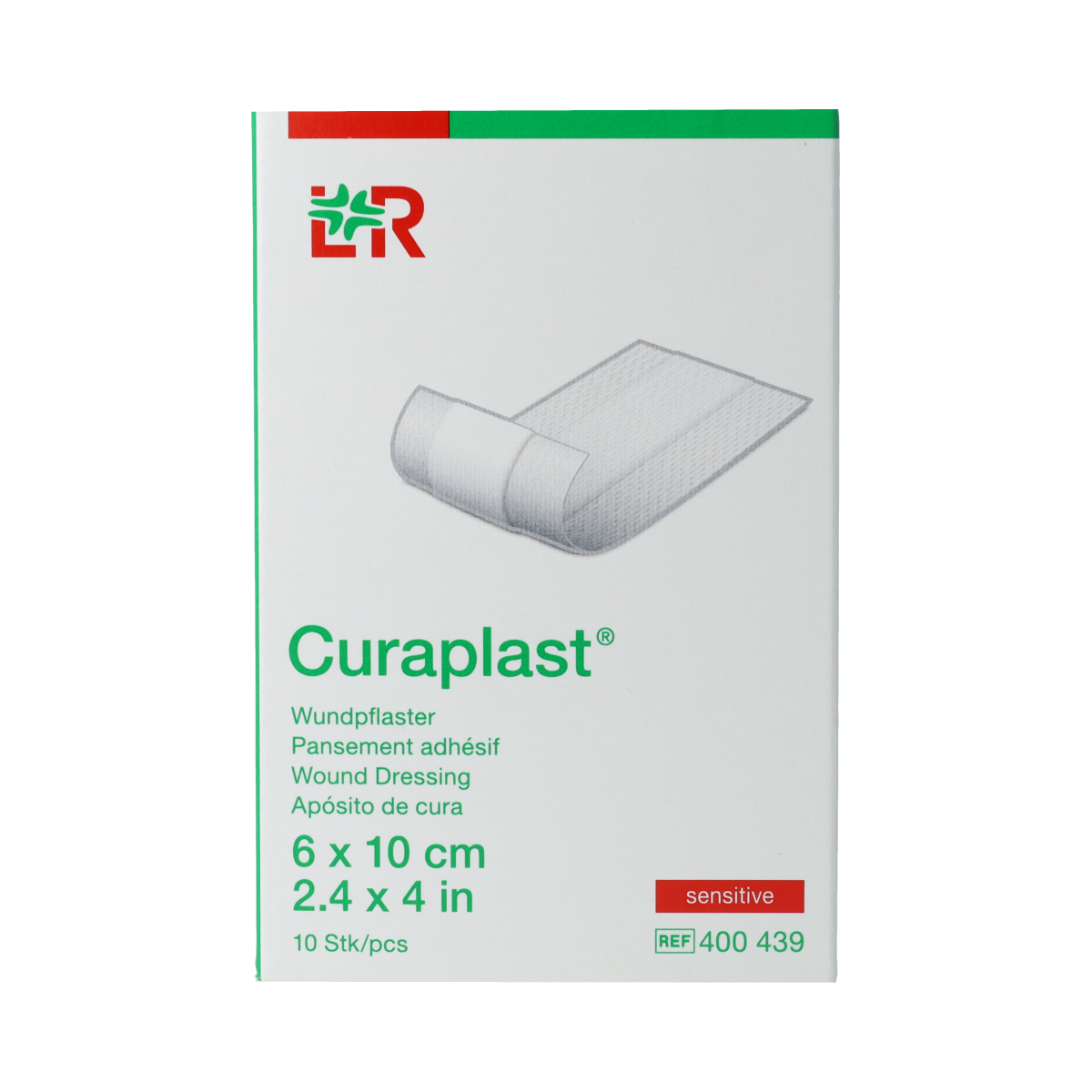 Curasept Sensitive wondsnelverband 10cm x 6cm 10.00 Stuks