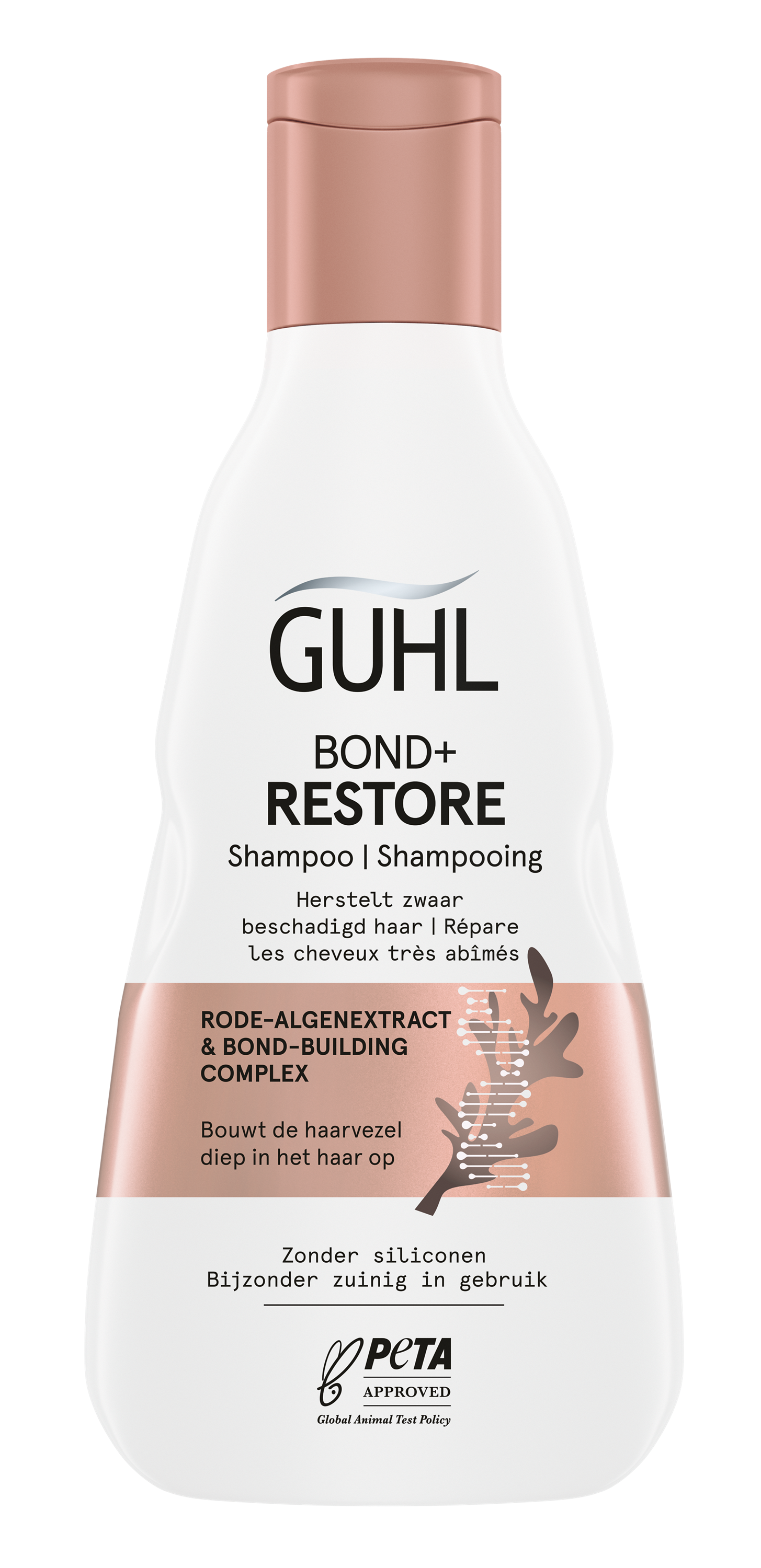 Guhl Bond & Restore shampoo in 250ml bottle, hair care product for damaged and weak hair with nourishing formula