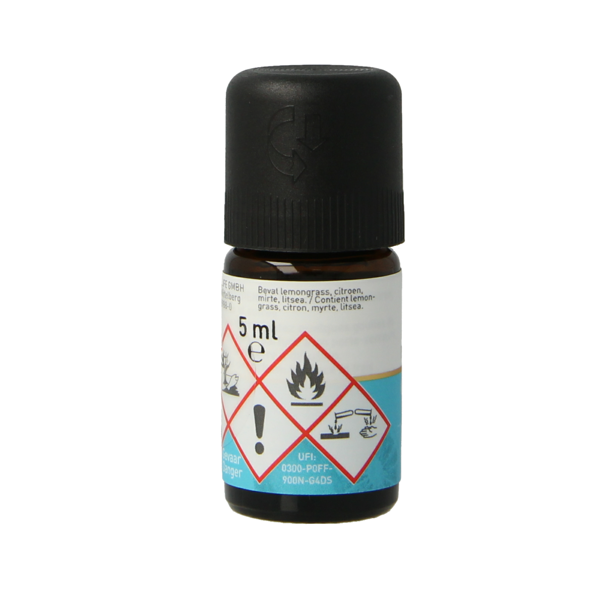 Primavera Clean Air Blend essential oil in 5ml bottle, natural aromatic oil for air purification and freshening.