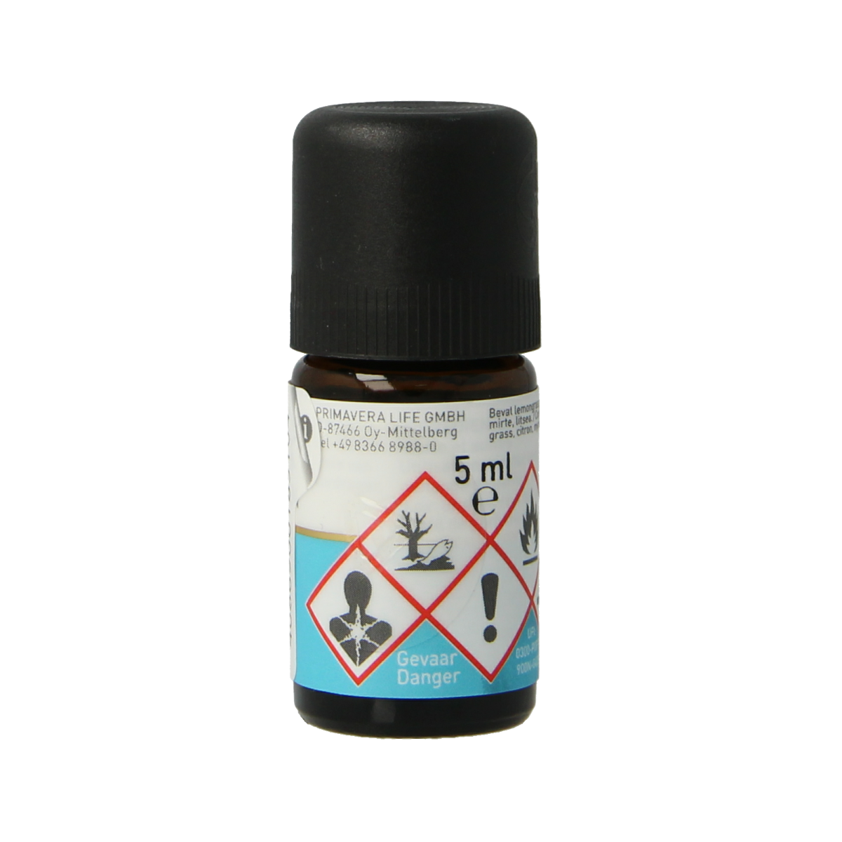 Primavera Clean Air blend essential oil in 5ml bottle, natural aromatic etherische olie for freshening indoor air