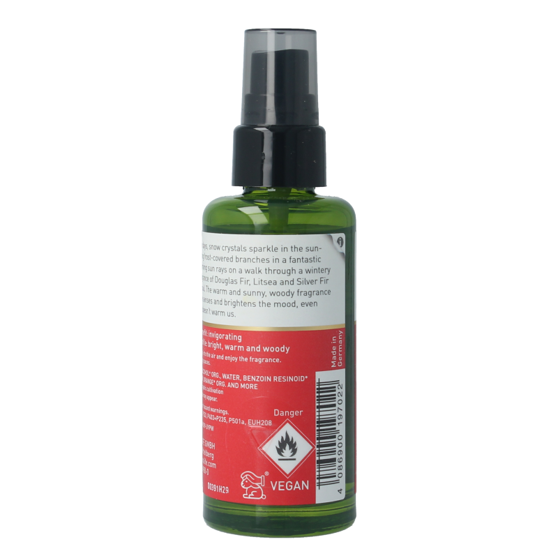 Primavera Sunny Winter roomspray in 50ml bottle, natural scent for home fragrance, Geurverspreiders product.