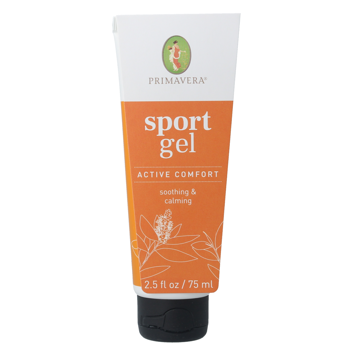 Primavera Active Comfort Sport Gel for muscles and joints, 75ml, soothing gel in a clear tube with a white cap.