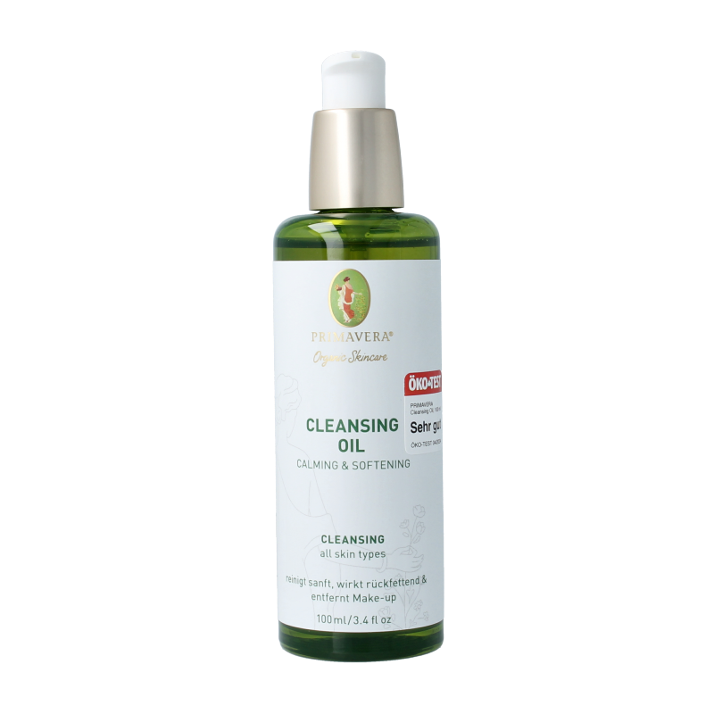 Primavera Cleansing Oil for calming and softening facial skin, 100ml, Gezichtsverzorging with gentle, nourishing ingredients