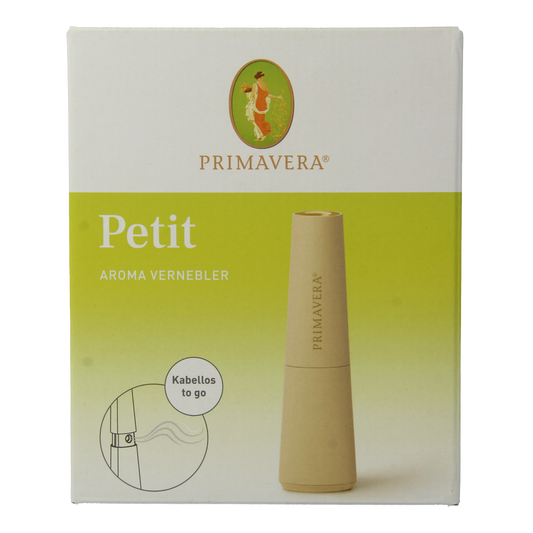 Primavera aroma diffuser petite size with sleek design, perfect for dispersing essential oils and creating a calming atmosphere.