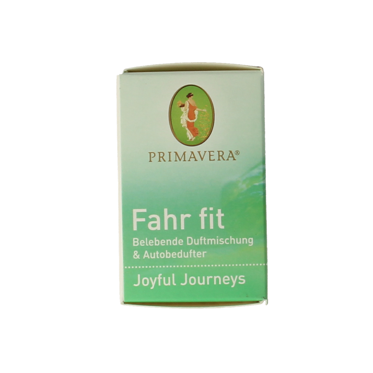 Primavera Joyful Journeys essential oil gift set with five 5ml bottles of aromatic essential oils on a white background.