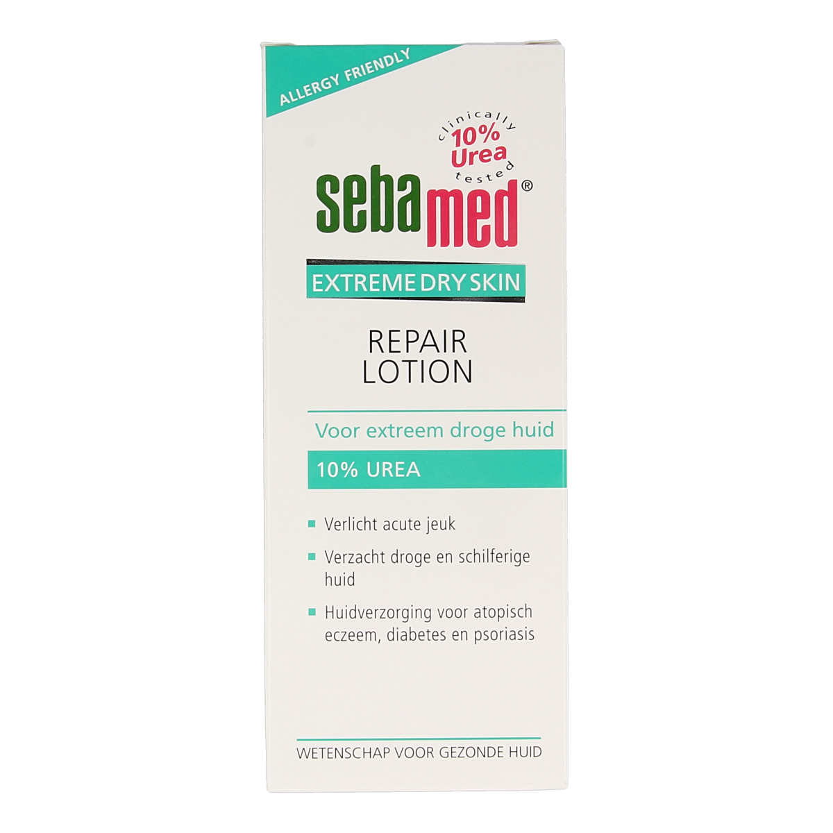 Sebamed Extreme Dry Urea Repair Lotion 10% in 200ml bottle, moisturizing body lotion for very dry skin.