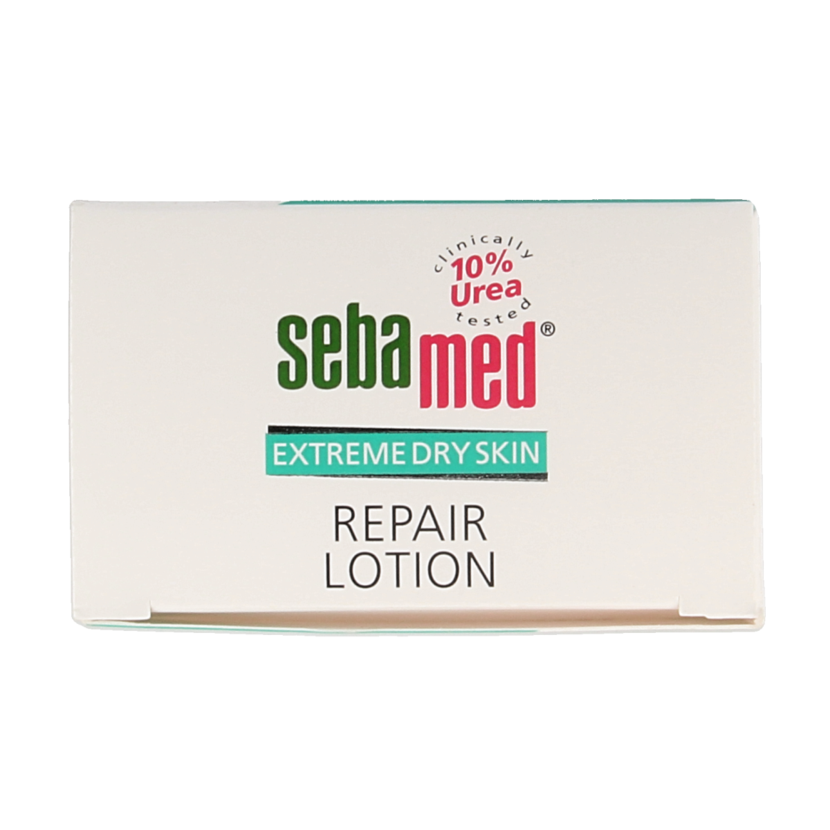 Sebamed Extreme Dry Urea Repair Lotion 10% in 200ml bottle, moisturizing body lotion for very dry skin, with visible pump dispenser