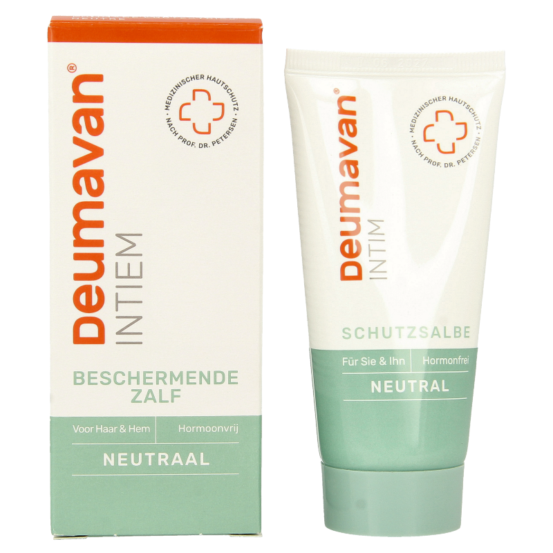 Diversen Deumavan neutrale intieme zalf voor dames, 50 ml, zachte huidverzorging voor vrouwelijke hygiëne.