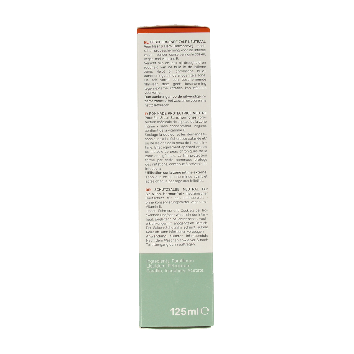 Diversen Deumavan intieme zalf voor dameshygiëne, natuurlijke formule in 125 ml tube, geschikt voor dagelijks gebruik.