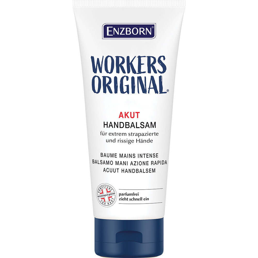 ENZBORN Workers hand balm 100ml, a natural hand care product for soothing and moisturizing hands, shown in the image.