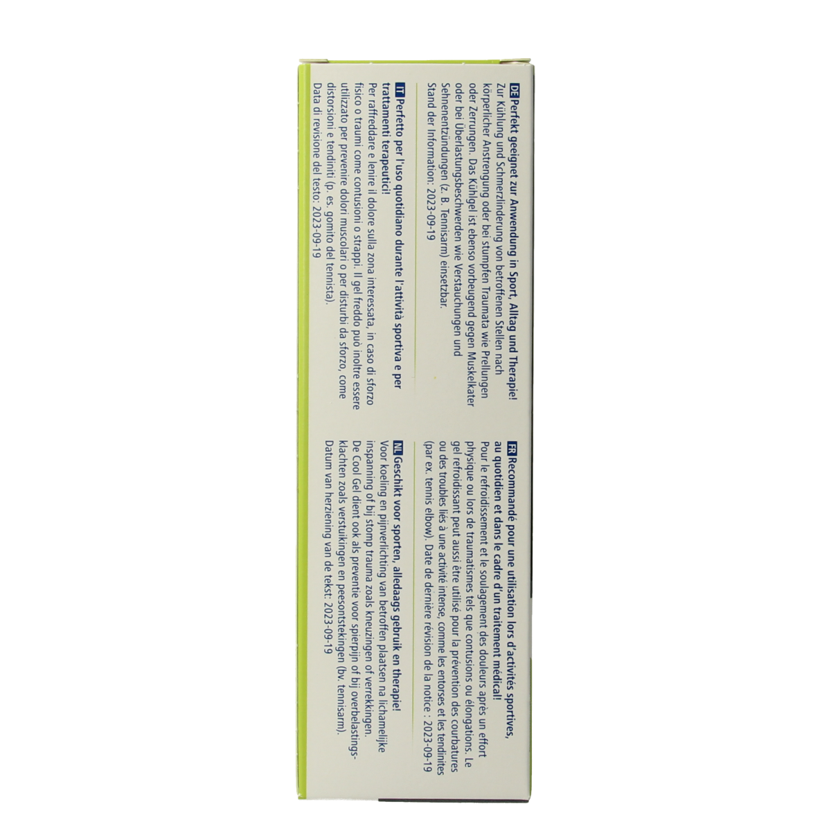 Dermaplast Active Cool Gel 100ml, soothing body care gel with cooling sensation for skin relief and refreshment.