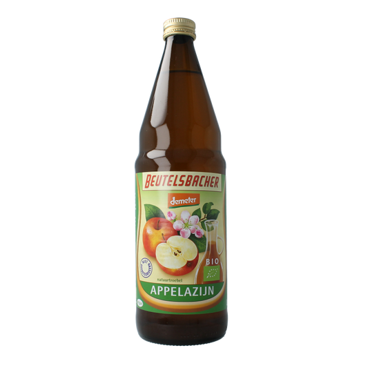 Beutelsbacher organic apple cider vinegar in a 750ml bottle, used as a sauce and flavor enhancer.