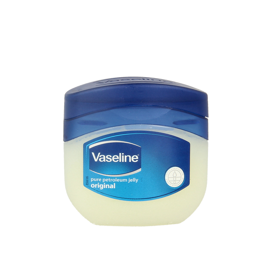 Vaseline Petroleum Jelly Original Mini 50ml jar, a moisturizing body care product by Vaseline with a clear jar and white lid.