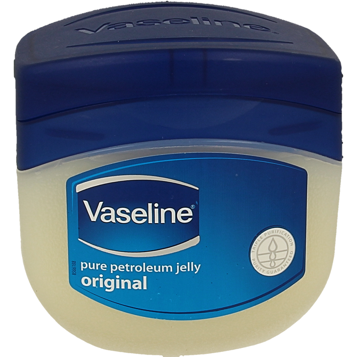 Vaseline petroleum jelly cream in a 250ml jar, ideal for body care and moisturizing skin.