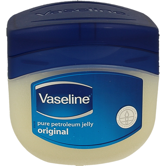 Vaseline petroleum jelly cream in a 250ml jar, ideal for body care and moisturizing skin.