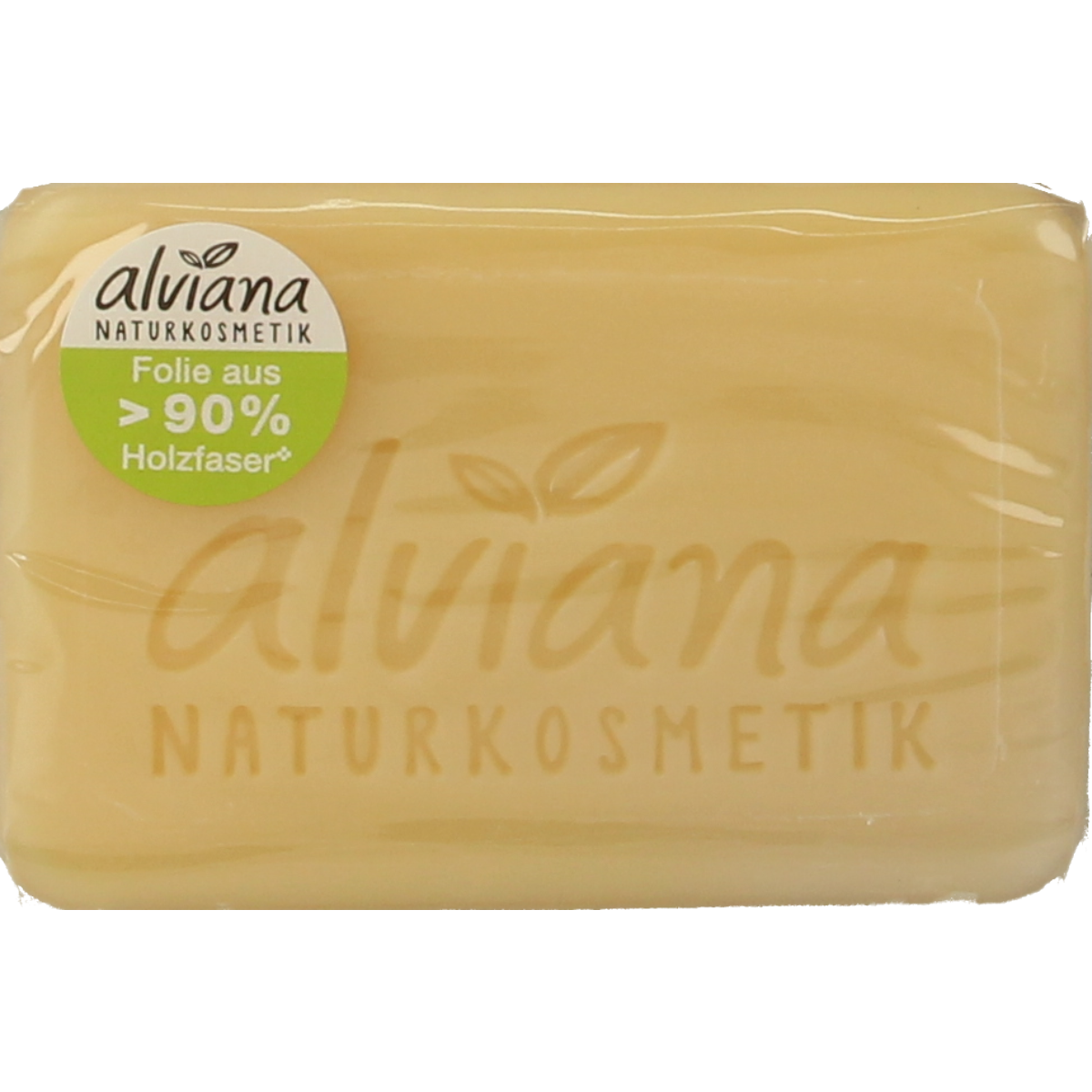 Alviana Citroengras soap bar, 100g, natural herbal soap with fresh lemon grass scent, showing the soap's textured surface.