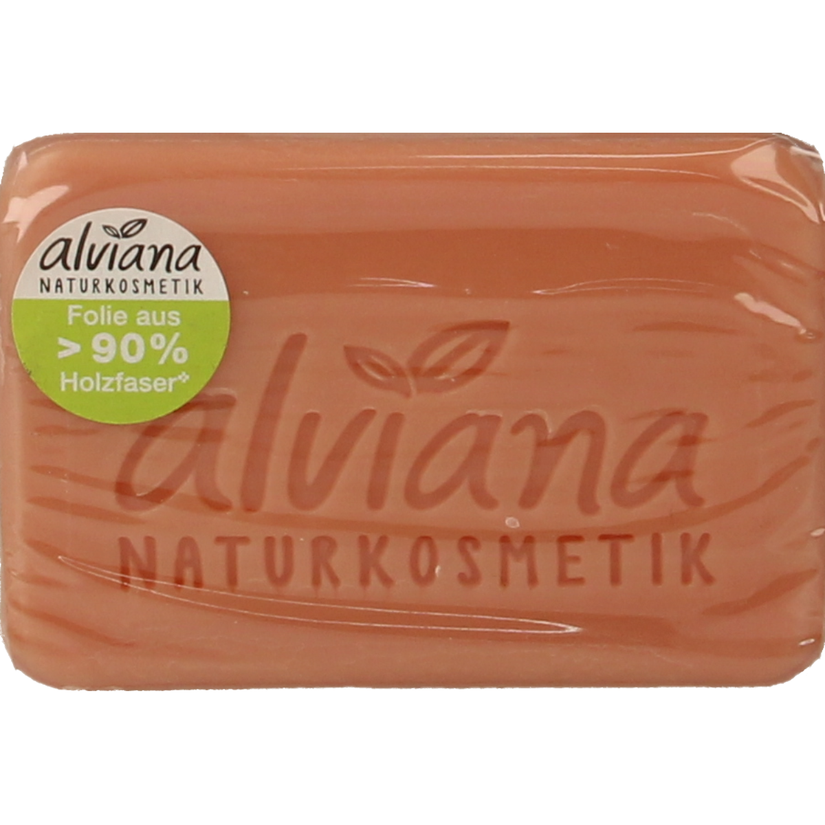Alviana Granaatappel zeep bar, 100g, with vibrant red and pink packaging, showcasing natural ingredients and citrus scent.